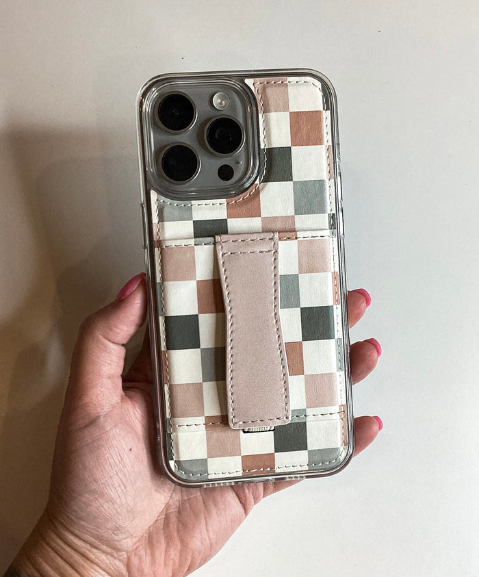 Neutral Check Phone Case